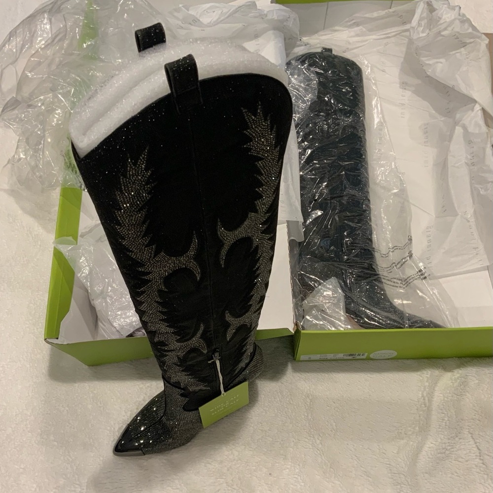 Gianni Bini Rhinestone boots - Picture 2 of 4